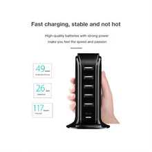 Load image into Gallery viewer, Desktop charging station （6 in 1 USB Charger Block）506PD